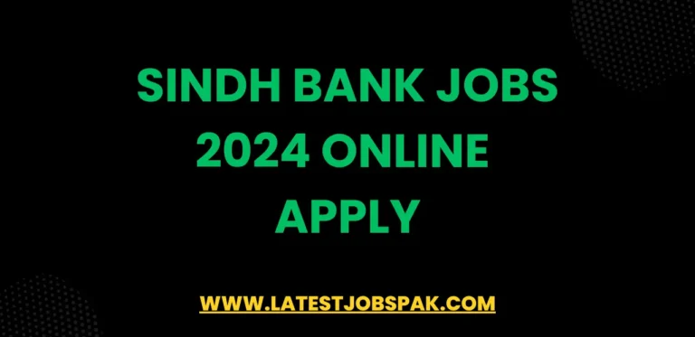 Sindh Bank Jobs 2024 Online Apply