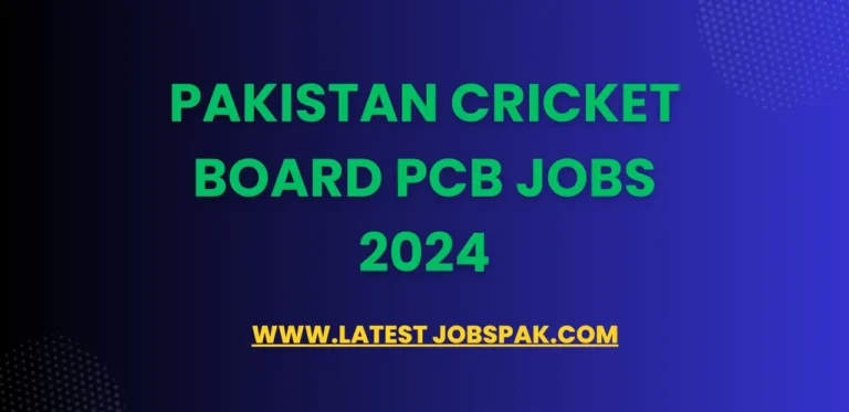 Pakistan Cricket Board Pcb Jobs 2024