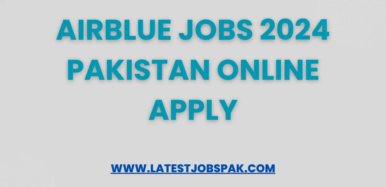 AirBlue Jobs 2024 Pakistan Online Apply