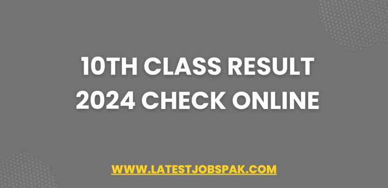 10th Class Result 2024 Check Online