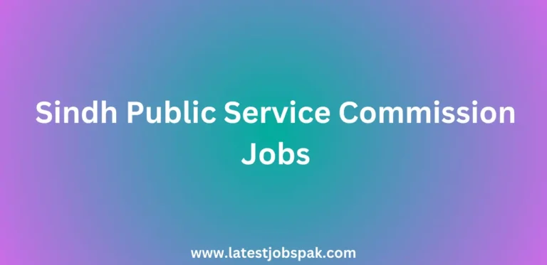 Sindh Public Service Commission Jobs